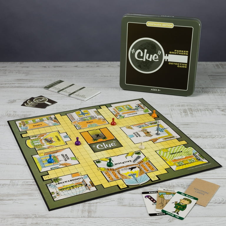 Classic Clue Board Game Nostalgia Edition for Kids and