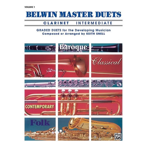 Belwin Master Duets (Clarinet), Vol 1: Intermediate (Paperback)
