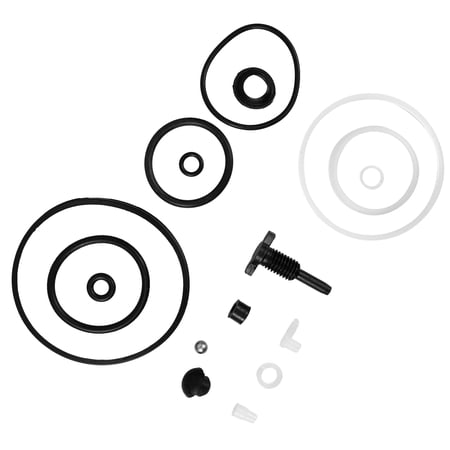 Luxshiny 1Set Floor Jack Repair Tools Replacement Including Jack Seal Ring for DIY Users and Mechanics in Black