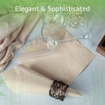 thumbnail image 5 of Ibambo Bamboo Everyday Lunch & Dinner Party Napkins, 2 Ply, Paper Napkins, Light Brown, 50 Pack, 5 of 9