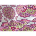 thumbnail image 4 of Ambesonne Purple Mandala Quilted Bedspread Set 3 Pcs, Lotus Essence, King Size, Lime Green Fuchsia, 4 of 5