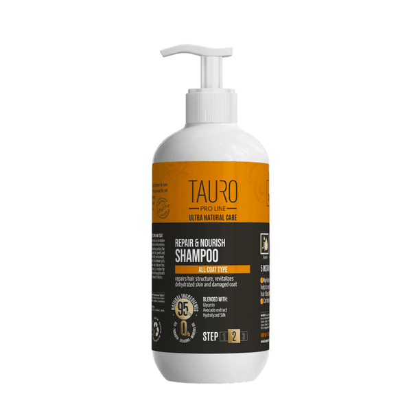 TAURO PRO LINE Ultra Natural Care Champú Reparador y Nutritivo para la piel y pelo 400 ml