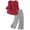 Red, variant on MDUKONU Women's Linen Embroidered Top and Wide Leg Pants Set for Everyday and Wear in Summer Light Green XXXL