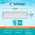 thumbnail image 4 of Hurricane HF5397-01 Spa Filter Cartridge for PLB-S-100 and Unicel C-5397, White, 4 of 9