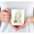 thumbnail image 3 of Koyal Wholesale Ceramic Coffee Mug, Exotic Tropical Monogram, Letter R, 3 of 5