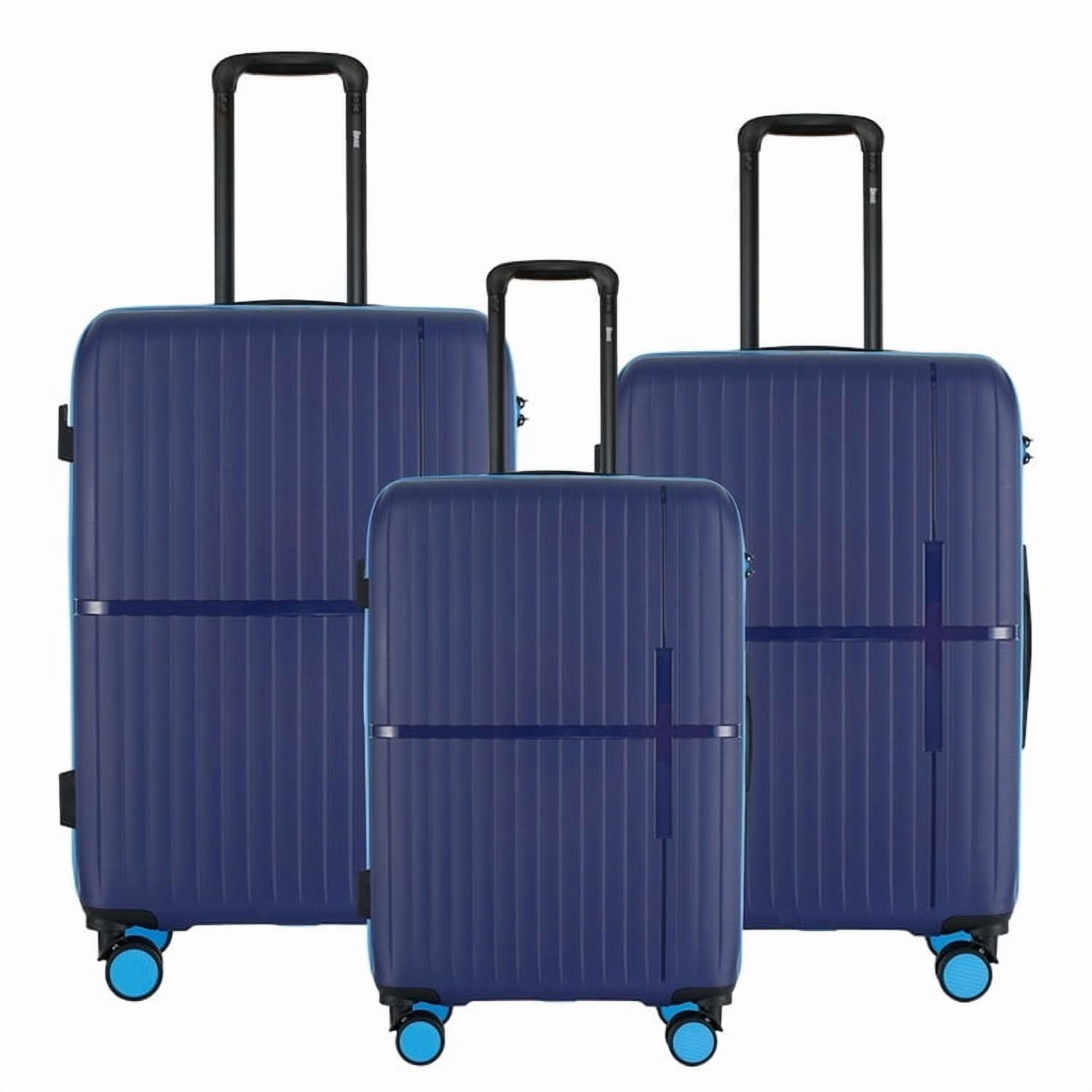 IZOD Expandable Luggage Set - 360 Dual Spinning Wheels - 3 Piece