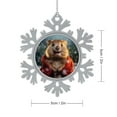 thumbnail image 2 of Metal Snowflake Christmas Ornaments Cute Quokka Christmas Ornament Xmas Present Winter Holiday Metal Christmas Ornaments Tree Decor Gifts Keepsake for Family Xmas Ornament 3", 2 of 8