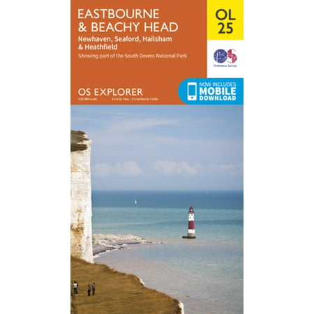 OS Explorer OL25 Eastbourne & Beachy Head (OS Explorer Map) (Best Place To Jump Off Beachy Head)