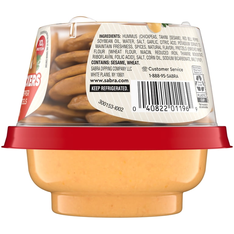 Amazon Kitchen Chocolate Hummus Snack Pack With Pretzels – 3.5 Oz, On-the-Go Protein Snack