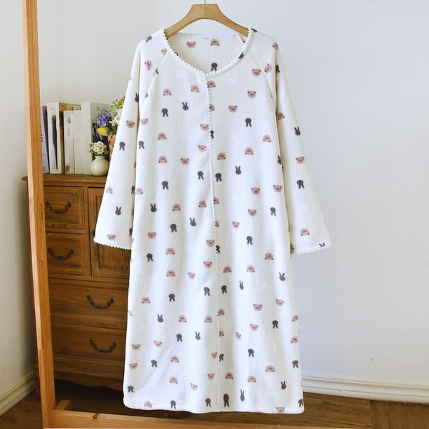 Pijama de manga larga para mujer, estilo informal, con estampado a cuadros, cuello en V, manga larga, para estar en casa, de poliéster