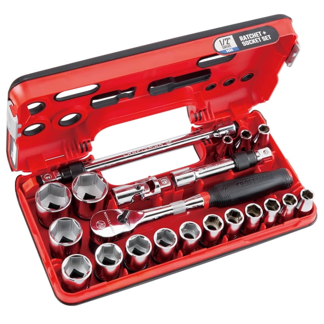 Juego de enchufes CRAFTSMAN V-SERIES Shallow Drive de 1/2 pulgada, 21 piezas