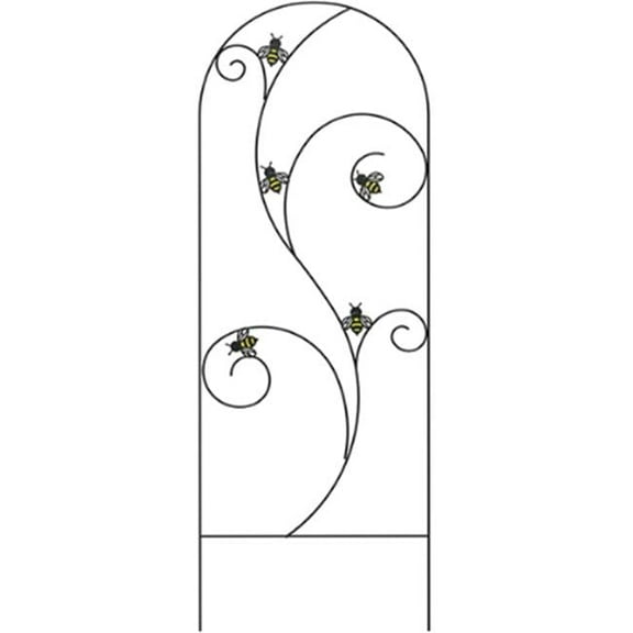 Panacea Bee-Conscious Garden Trellis, Black, 66"H