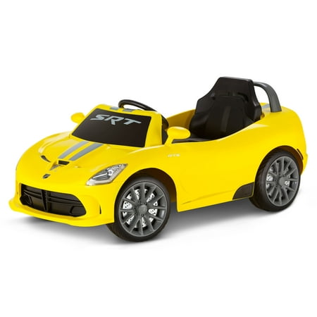 Dodge Viper SRT, 6-Volt Ride-On Toy by Kid Trax, single passenger,