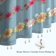 thumbnail image 6 of Pioneer Flower Floral Print Pattern Shower Curtain 84"x72" ,Bathroom Decorative Shower Curtains Set with 12 Hooks,Modern Waterproof Washable Shower Curtain, 6 of 6