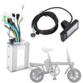 thumbnail image 5 of Eddwiin Bicicleta eléctrica E-Bike Scooter Kit de Controlador sin escobillas Panel de Pantalla LCD Impermeable con Pantalla LCD Muestra claramente el Estado y los Datos(450W48V), 5 of 5