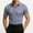 Blue, variant on Mens Polo Shirts Classic Striped Shirts for Office, Casual Regular Fit Tops