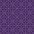 thumbnail image 1 of Ahgly Company Machine Washable Indoor Square Transitional Dark Orchid Purple Area Rugs, 7' Square, 1 of 7