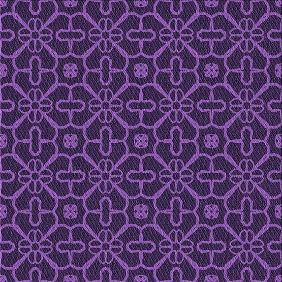 Ahgly Company Machine Washable Indoor Square Transitional Dark Orchid Purple Area Rugs, 7' Square