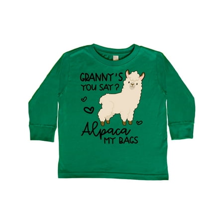 

Inktastic Granny s You Say Alpaca My Bags Gift Toddler Boy or Toddler Girl Long Sleeve T-Shirt