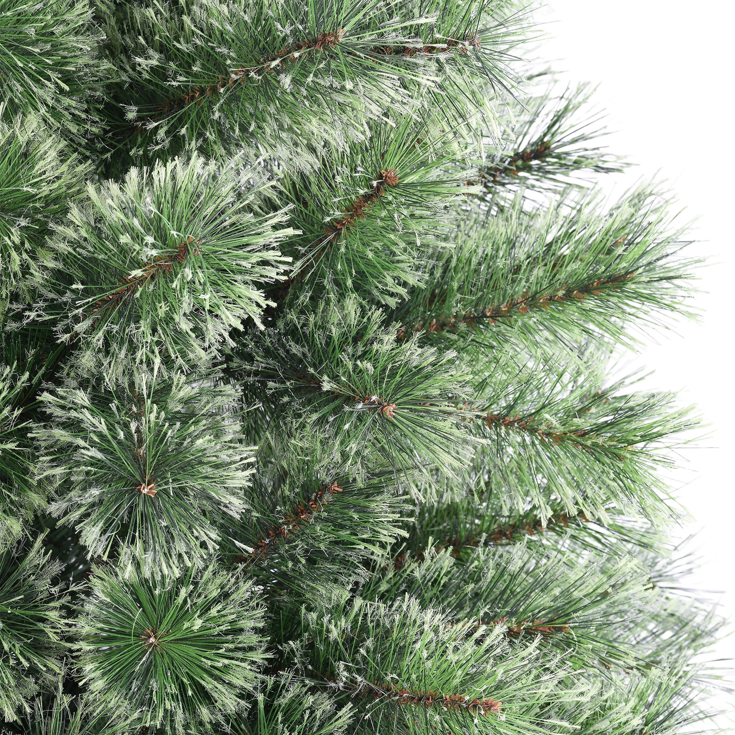 7' Non-Lit Brighton Cashmere Green Artificial Christmas Tree with Stand, by Holiday Time
