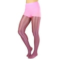 thumbnail image 7 of ToBeInStyle Womens Shine & Shimmer Metallic Pantyhose Opaque Lurex Tights - Neon Pink - One Size, 7 of 7