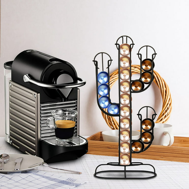 1111Fourone Nespresso Capsule Holder Stainless Steel Coffee Pod Holder  Cactus Dispenser Coffee Dispensing Tower Stand Fits 