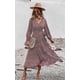 thumbnail image 2 of PRETTYGARDEN Maxi vestido de manga larga con cuello en V y estampado floral para mujer con cinturón Zhivalor WMPH-1446-19, 2 of 7