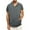 Gray, variant on Chiccall Mens Short Sleeve Hoodie Solid Casual Summer Sweatshirts with Pocket Black