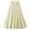 Beige, variant on Easter Carnival Elegant Summer High Waist Glossy Pleated Midi Skirt Flowy Long Design With Shiny Finish For Versatile Wear