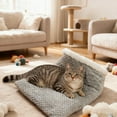 thumbnail image 3 of Lit pour Chat Chaud et Fermé pour Usage Intérieur avec Matériau Douillet et Conception pour l'Anxiété, 3 of 6