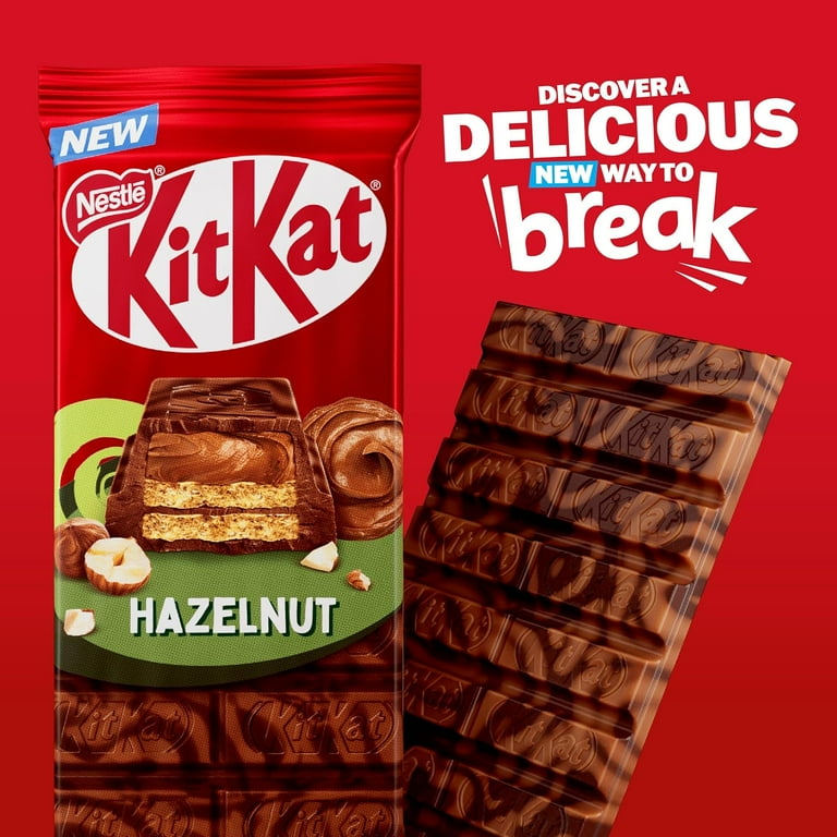 KitKat KitKat Hazelnut Sharing Bars 15 x 99g – Crispy Wafer with Creamy