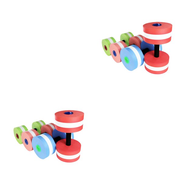 Wosthever Mancuernas acuáticas, mancuernas de espuma plástica, entrenamiento, aeróbic acuático, Fitness, resistencia a la natación para Verde 2piezas