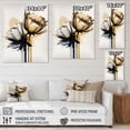 thumbnail image 4 of Designart Yellow Daisy Flower On Abstract Fusion Canvas Wall Art, 4 of 5