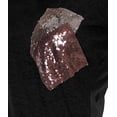 thumbnail image 4 of Moomaya Womens Round Neck T-shirt Short Sleeve Sequin Patch Pocket Tee Top - 3C, 4 of 6