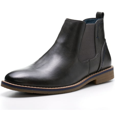 Alpine Swiss Men’s Owen Chelsea Boots Pull Up Ankle Boot Genuine Leather (Best Black Chelsea Boots)