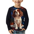 thumbnail image 2 of Jamicy Graphic Sweatshirts for Toddlers Boys' Soft T-Shirt Long Sleeve Shirts Casual Crewneck Top Pullover Tees Top Fall Clothes, 2 of 6