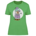 thumbnail image 1 of Fashion Dog With Purple Outfit Tee Women's -Image by Shutterstock, 1 of 1