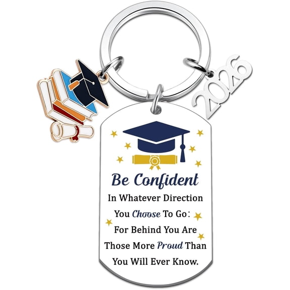 Best Senior Gifts for Girls Graduation Gifts for Him Her 2026 Class Of Graduation Keychain Gift for High School Masters Degree College Senior Year Grad Gift for Boys