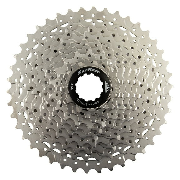 SunRace MS3 Cassette Silver- Range: 11-42 Drivetrain Speeds: 10