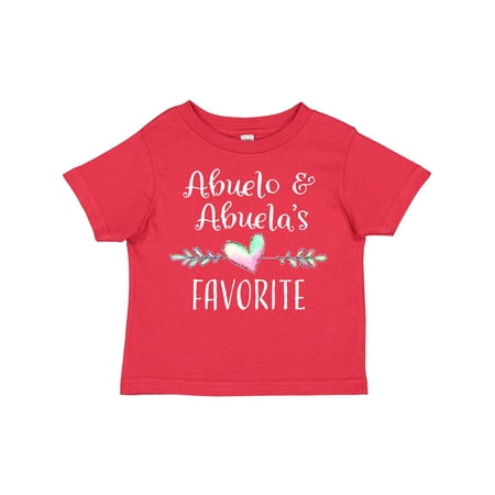 

Inktastic Abuelo and Abuelas Favorite- Heart Grandchild Boys or Girls Toddler T-Shirt