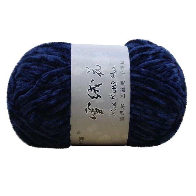 Home Decoration Holiday Decor Durable Material Party Decoration Event Decoration Diy Craft Project Crochet Craft Diy Yarn Gold Velvet Chenille Medium Thick Wool Thread Diy Crochet Sweater Scarf Line
