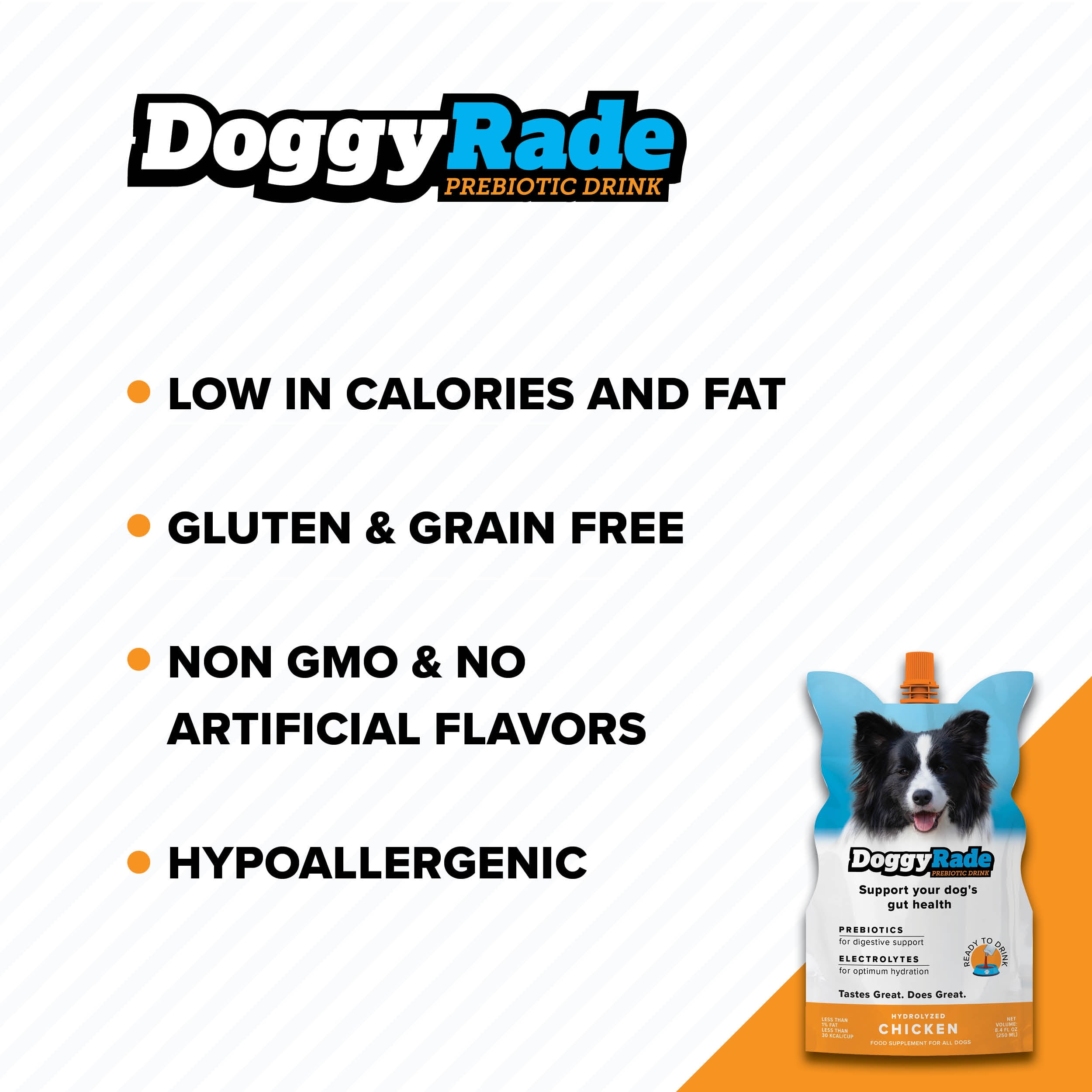 DoggyRade & YummyRade Bundle/Dogs 6 Weeks and Older/Prebiotics Gravy Topper/Digestion & Immune Support/Low-Calorie & Fat