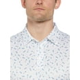 thumbnail image 2 of Ben Hogan Men's and Big Men's Golf Conversational Print Golf Polo Shirt, up to Size 5X, 2 of 4