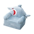 thumbnail image 2 of Silla plegable para niños, sofá cama con forma de tiburón, asiento versátil para niños, sofá cama para dormitorio, habitación de niños, guardería, 2 of 9