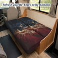 thumbnail image 5 of FOR U DESIGNS American Flag Deer Lightning Print RV Couch Covers for Sofa Bed 2 Piece Washable Stretchable Jackknife Sofa Slipcovers Non-Slip Breathable Wrinkle-Free Camper Furniture Protector, 5 of 7