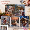 thumbnail image 2 of Snowman Pearl Diamond Painting Kit 12X8 in, Therapeutic Art Canvas, Holiday Christmas Gift & Kitchen Wall Decor for Women, 2 of 7