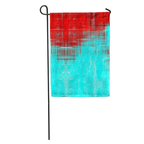 KDAGR Blue Pattern The is Red and Turquoise Green Abstract ...