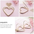 thumbnail image 4 of Miangastore Colorful Heart Metal Paper Clips Golden 20Pcs 1.2x1x0.05in, 4 of 8