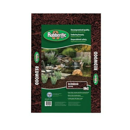 International Mulch RM16RW Rubberific Mulch, Redwood, .8-Cu. Ft.