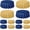 Navy Blue and Gold, variant on 12 Pcs 84 Inch Navy Blue and Gold Round Plastic Disposable Table Cloth Waterproof Tablecloth Circle Table Covers for Passover Graduation Bridal Wedding Birthday Party Gender Reveal Baby Shower